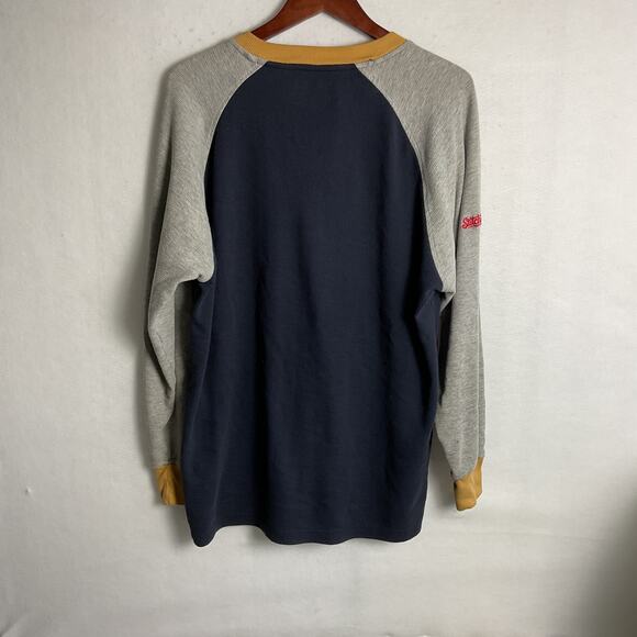 Genuine Merchandise Milwaukee Brewers Embroidered Waffle Knit Raglan Tee Medium - Picture 12 of 15